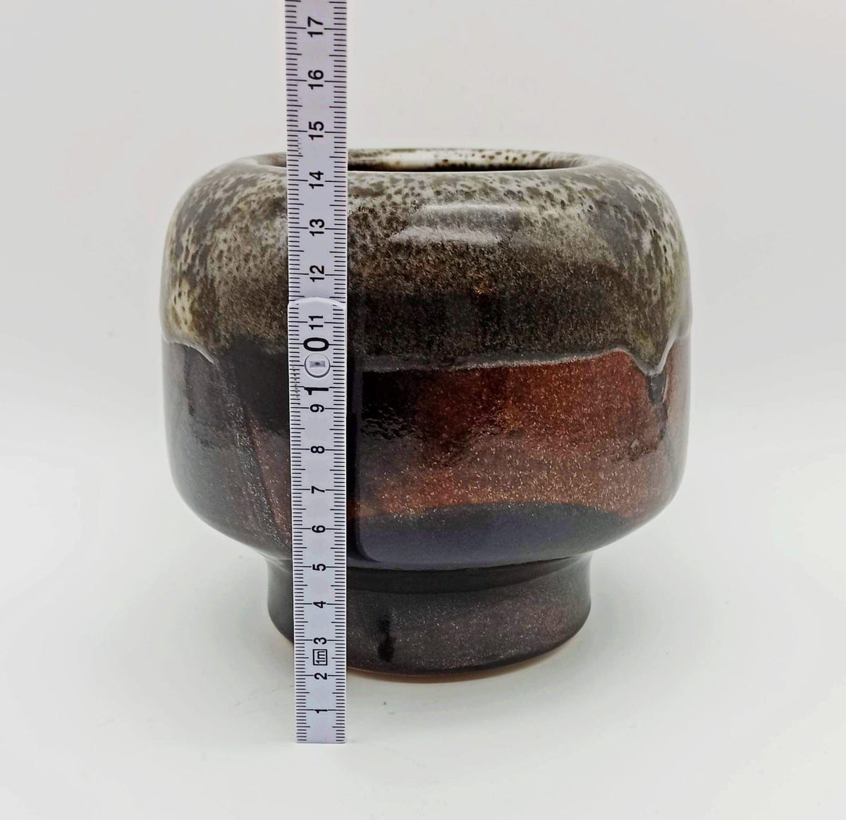Vintage Studio Art Pottery Vase by WULF-JOCHEN BURMEISTER, West Germany 1970's