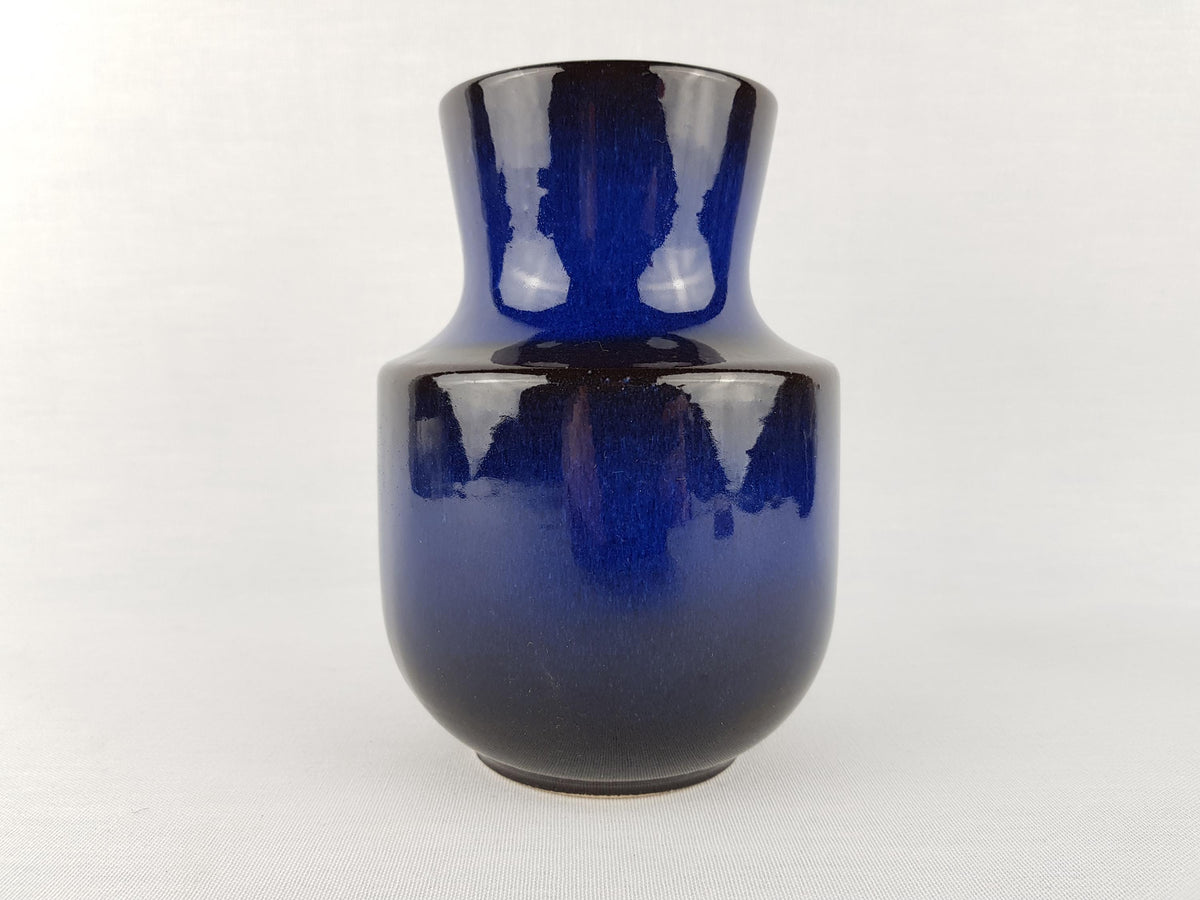 Vintage STEULER KERAMIK Blue Vase 140-15 West German Pottery 1960s