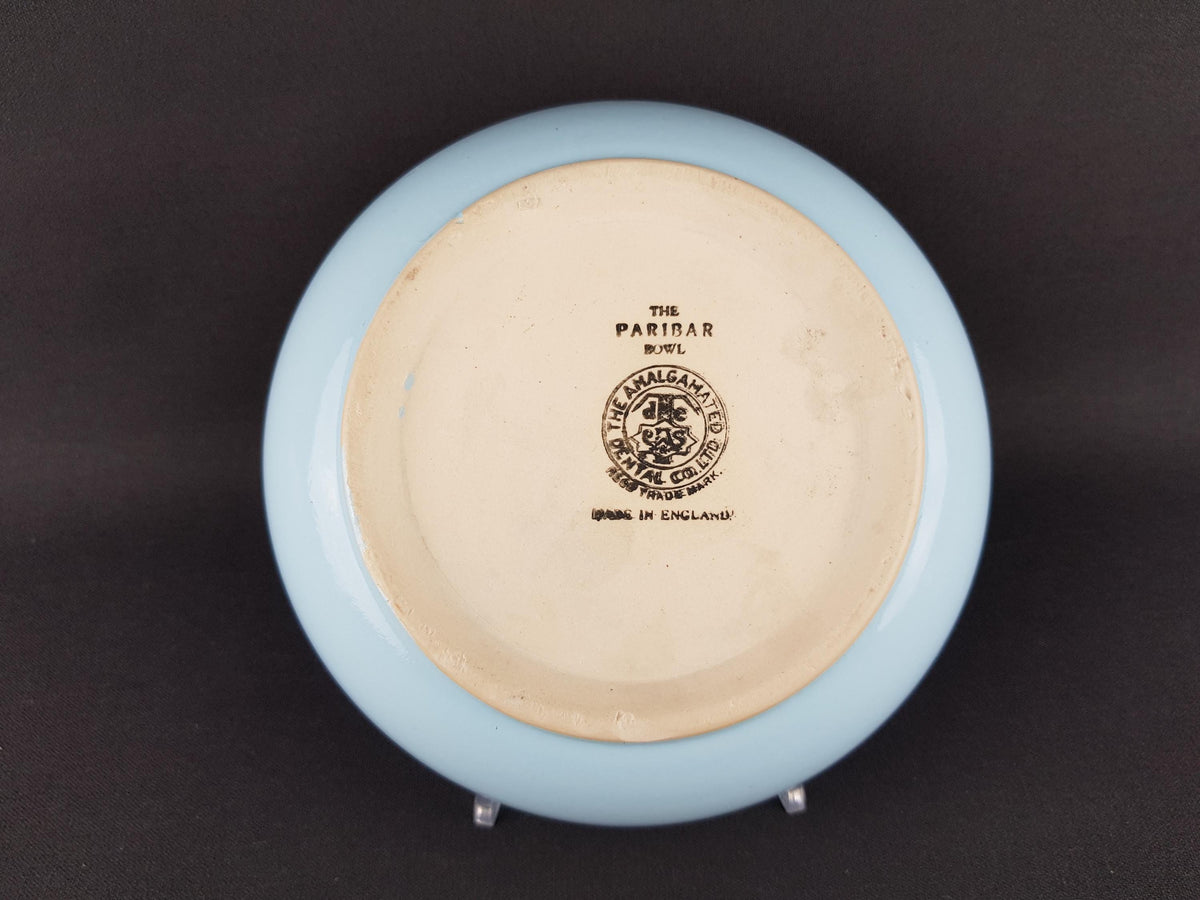 Art Deco THE AMALGAMATED DENTAL Co Ltd Paribar Dental Bowl English Pottery 1920s - 1940s