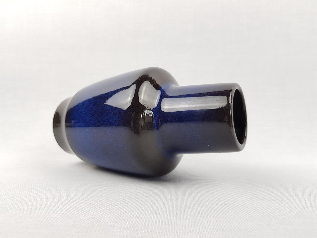 Vintage STEULER KERAMIK Blue Vase 157-15 West German Pottery 1960s