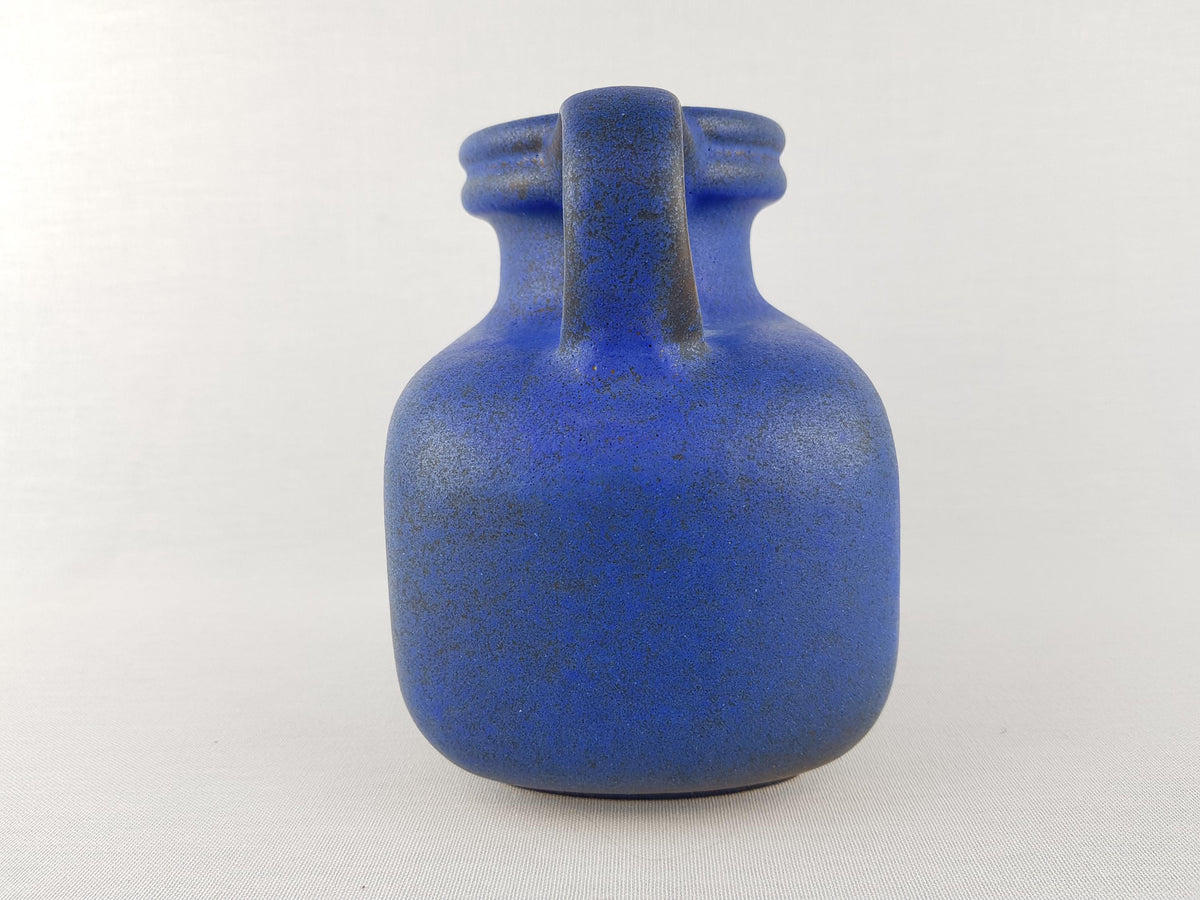 Vintage STEULER KERAMIK Matte Blue Watering Can/ Vase 445-15 | West German Pottery 1974s by Cari Zalloni