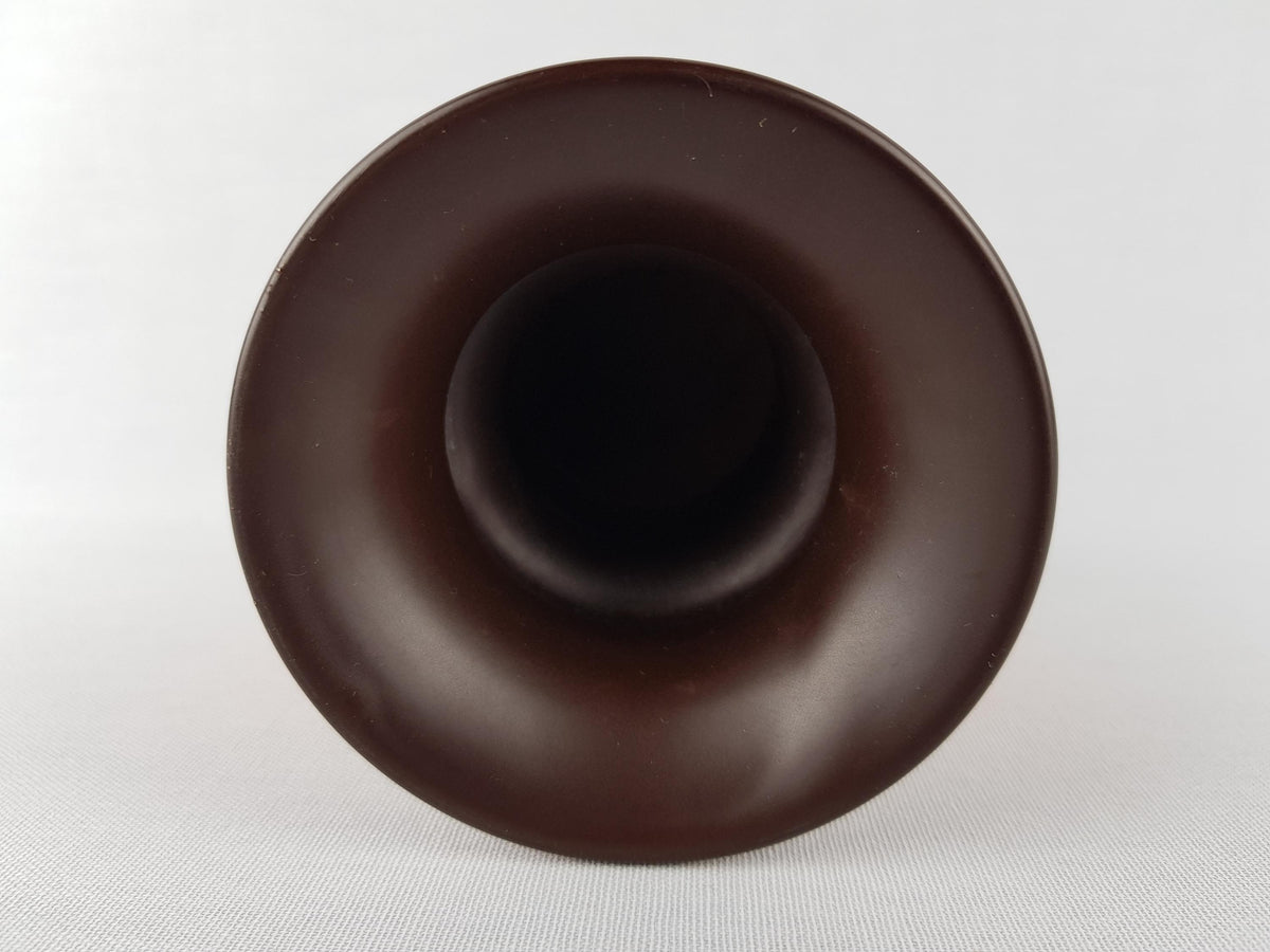 Vintage GOUDA MODICA Brown and Orange Vase Dutch Pottery 1970s