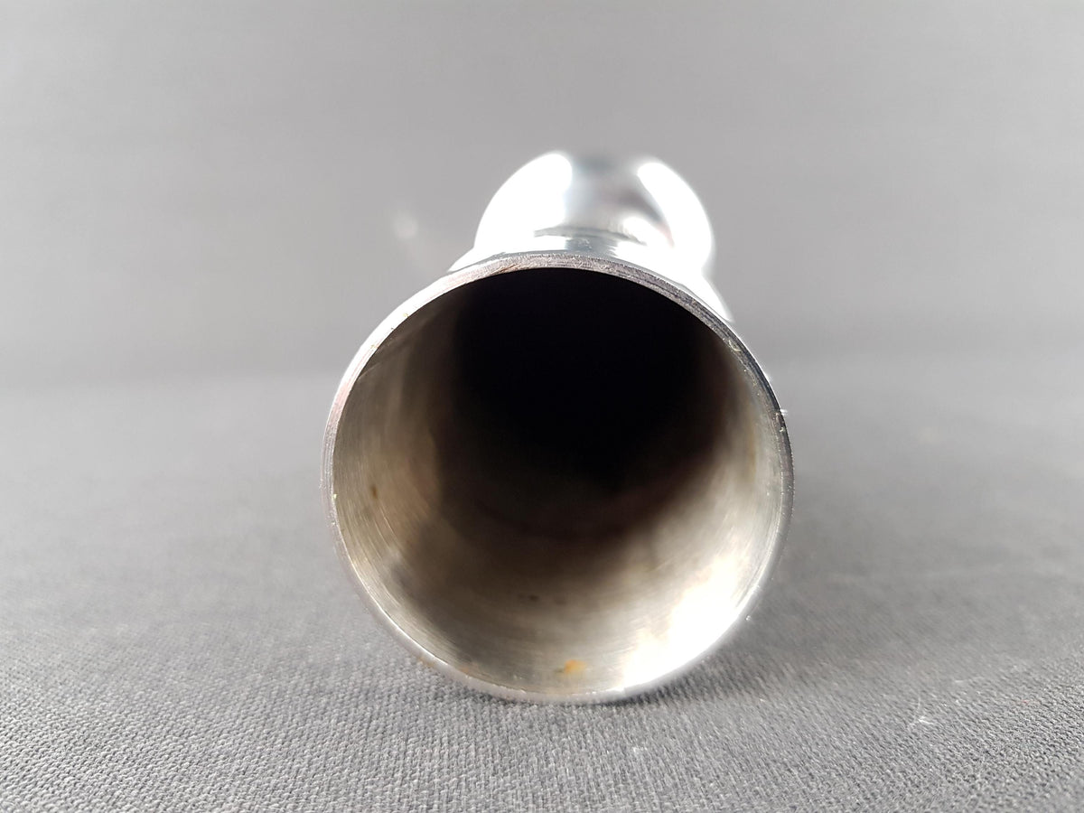 Vintage Brutalist BMF (Bayerische Metallwaren Fabrik) Metal Cylinder Steel Vase from West Germany 1960-70s