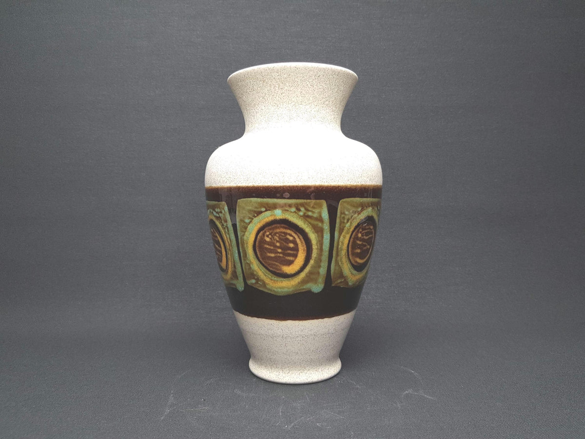 Vintage DÜMLER & BREIDEN Beige Vase 150-20 West German Pottery 1960s