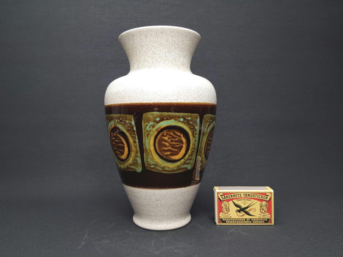 Vintage DÜMLER & BREIDEN Beige Vase 150-20 West German Pottery 1960s