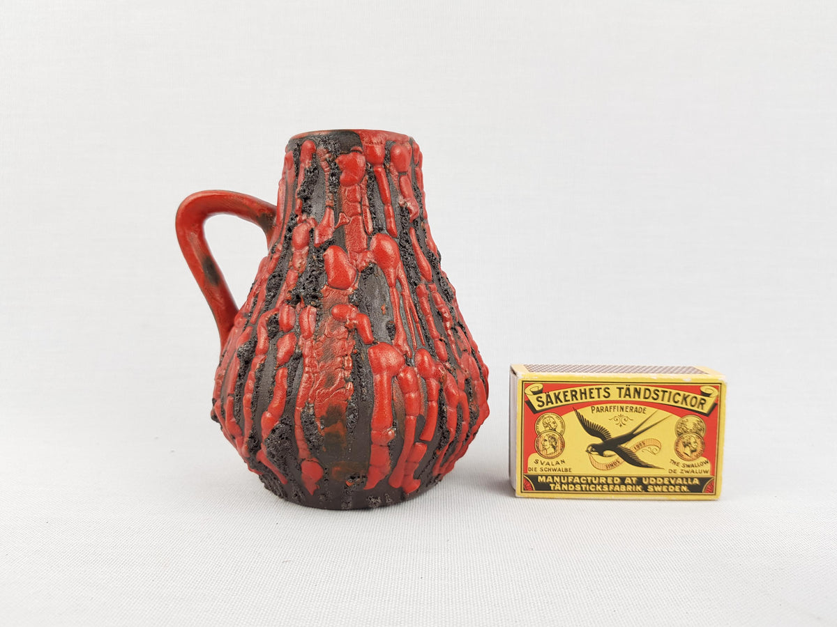 Vintage CERAMANO "Rubin" Handled Jug Vase| Design by Hanns Welling| 1960s - Excellent Condition!