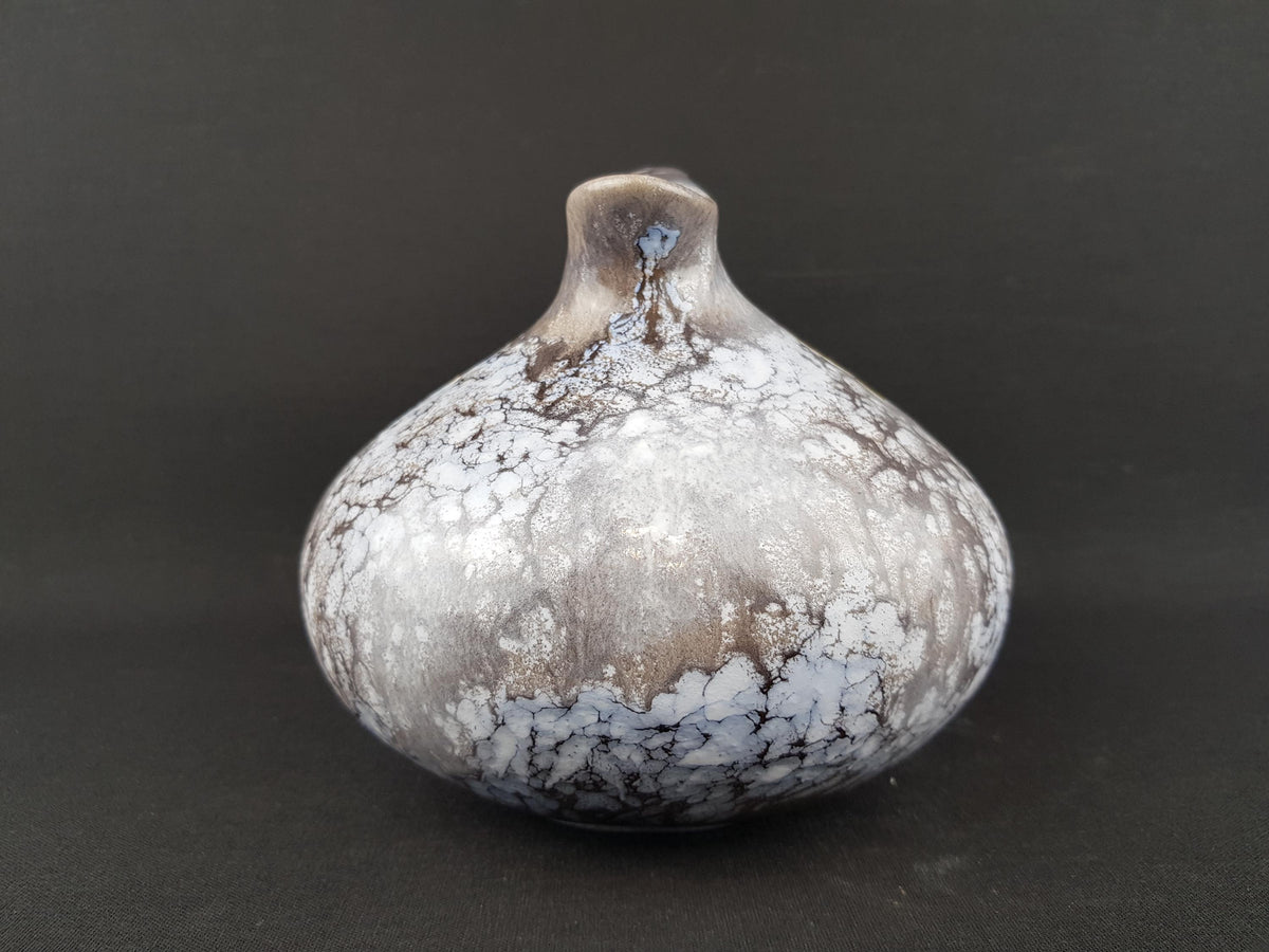 Vintage RUSCHA KERAMIK Iconic Mottled Grey Pitcher Vase 313 West German Pottery 1960 1970s