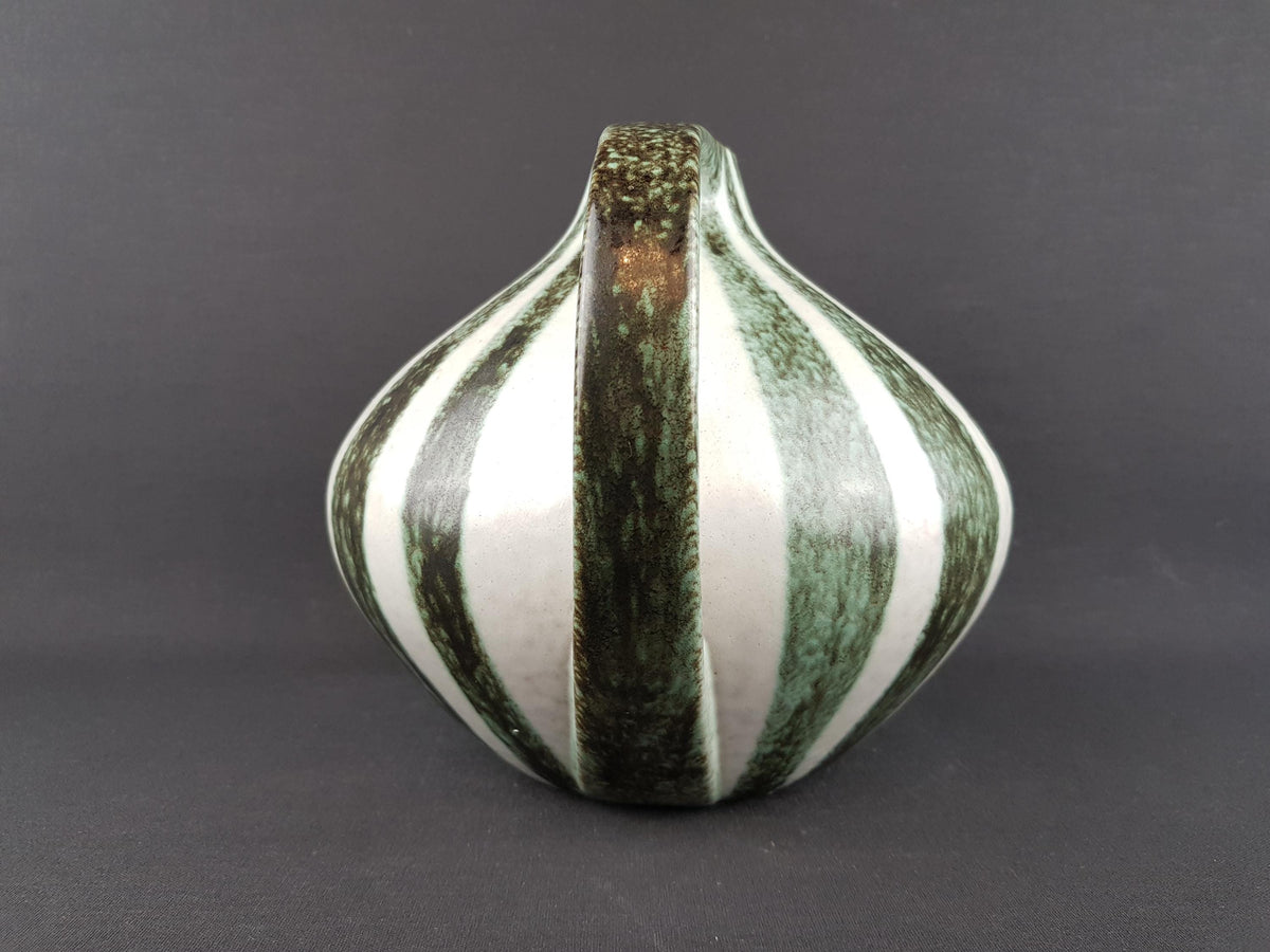 Vintage RUSCHA KERAMIK Vase with Zebra decor 315 West German Pottery 1950s