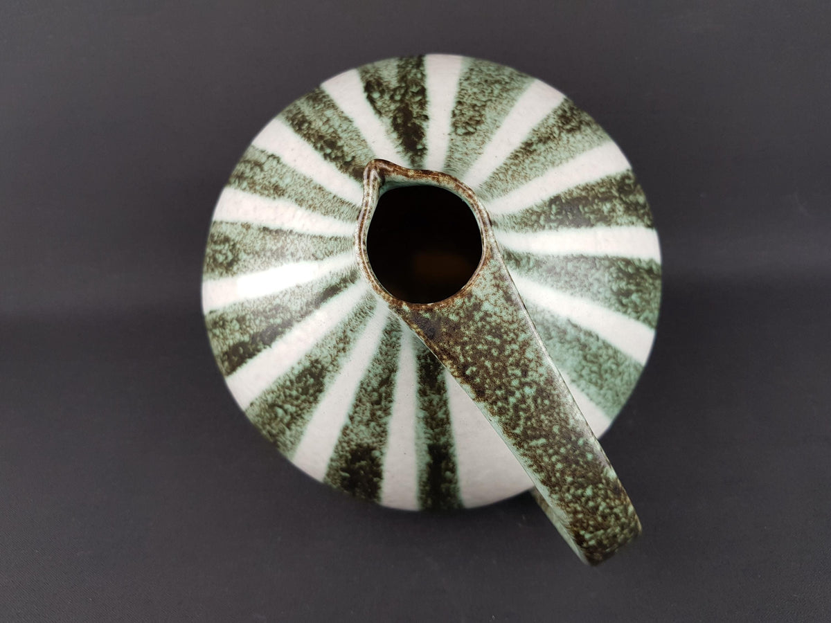 Vintage RUSCHA KERAMIK Vase with Zebra decor 315 West German Pottery 1950s