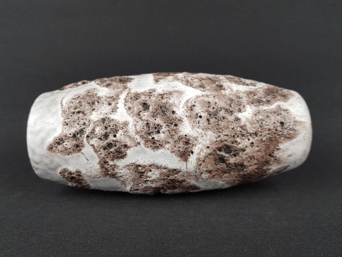 Vintage SCHEURICH KERAMIK White and Gray Fat Lava Vase 522 18 West German Pottery Fat Lava Era