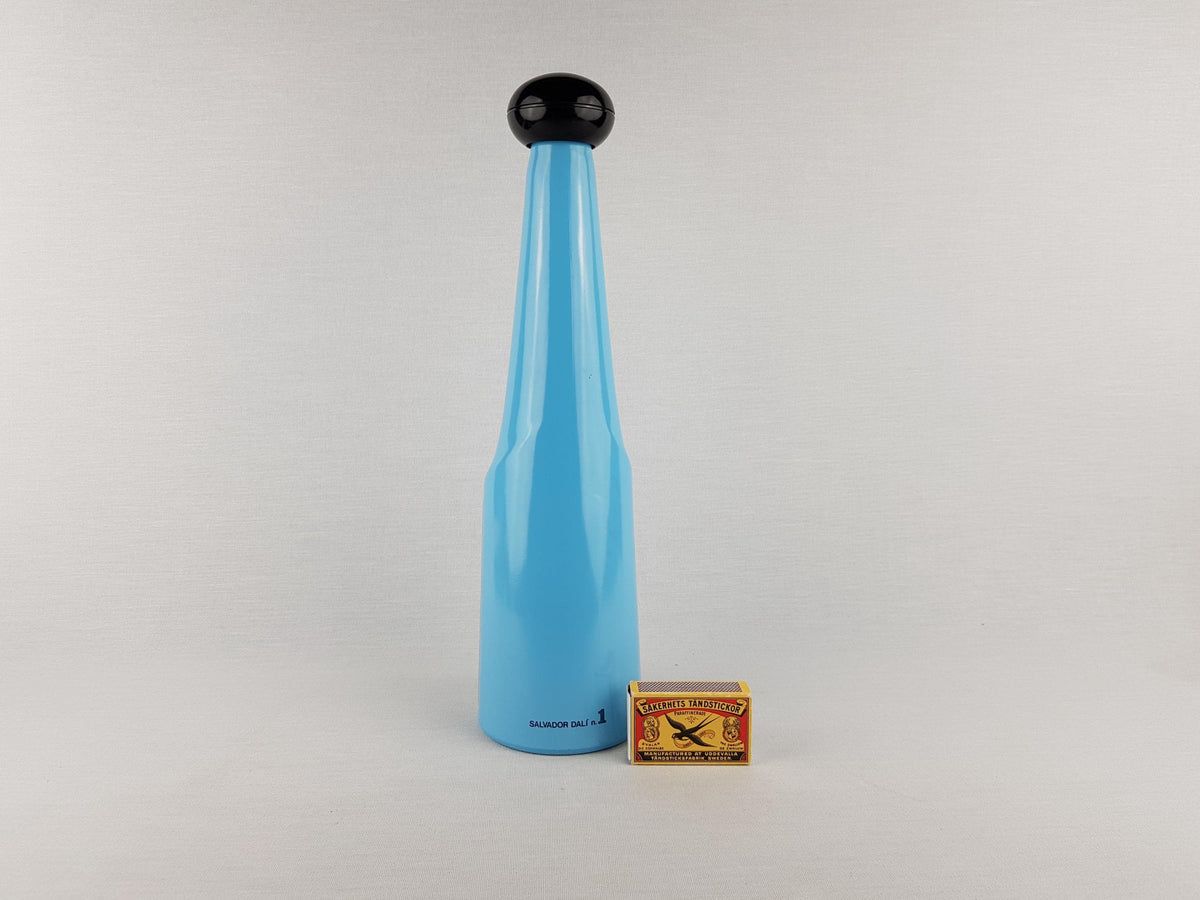 Vintage ROSSO ANTICO Light Blue Vase Surrealist Design Italian and Spanish Art 1970s by Salvador Dali