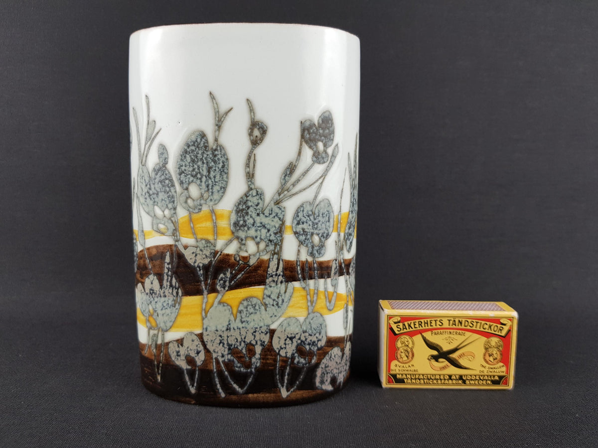 Vintage ROYAL COPENHAGEN Vase from the Fajance Series 963-3740 by Ivan Weiss from Denmark 1960s