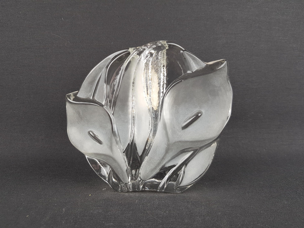 Vintage WALTHER GLAS Solifleur Transparent Glass Vase West Germany 1960s 1970s
