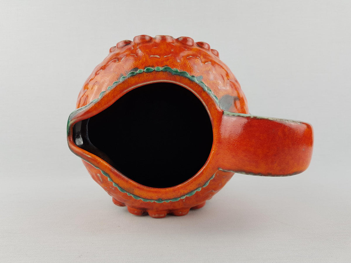 Vintage DÜMLER & BREIDEN Fat Lava Vase Relief Serie 53/21 with Juwel Decor 1970s