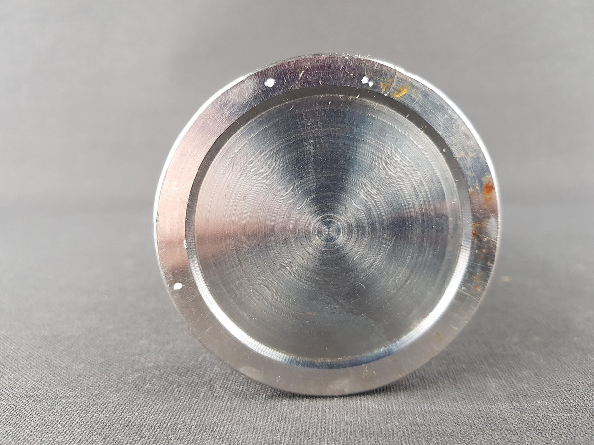 Vintage Brutalist BMF (Bayerische Metallwaren Fabrik) Metal Cylinder Steel Vase from West Germany 1960-70s