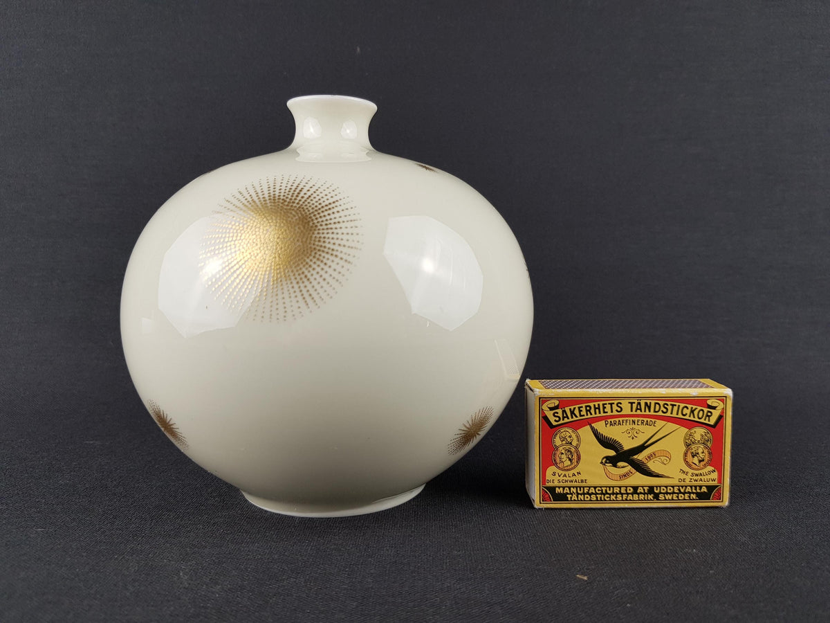 Vintage ROSENTHAL Vases with Starburst Pattern West German Pottery 1950s