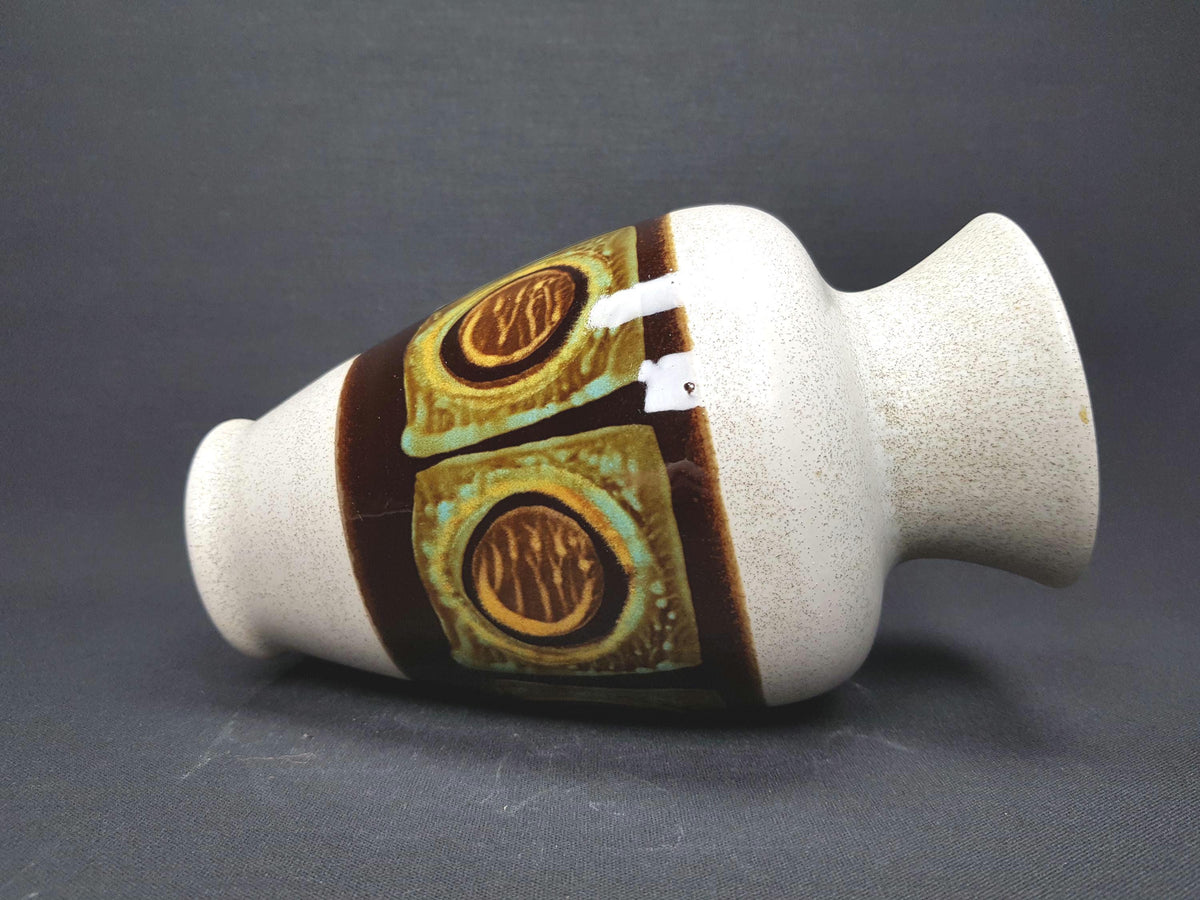 Vintage DÜMLER & BREIDEN Beige Vase 150-20 West German Pottery 1960s