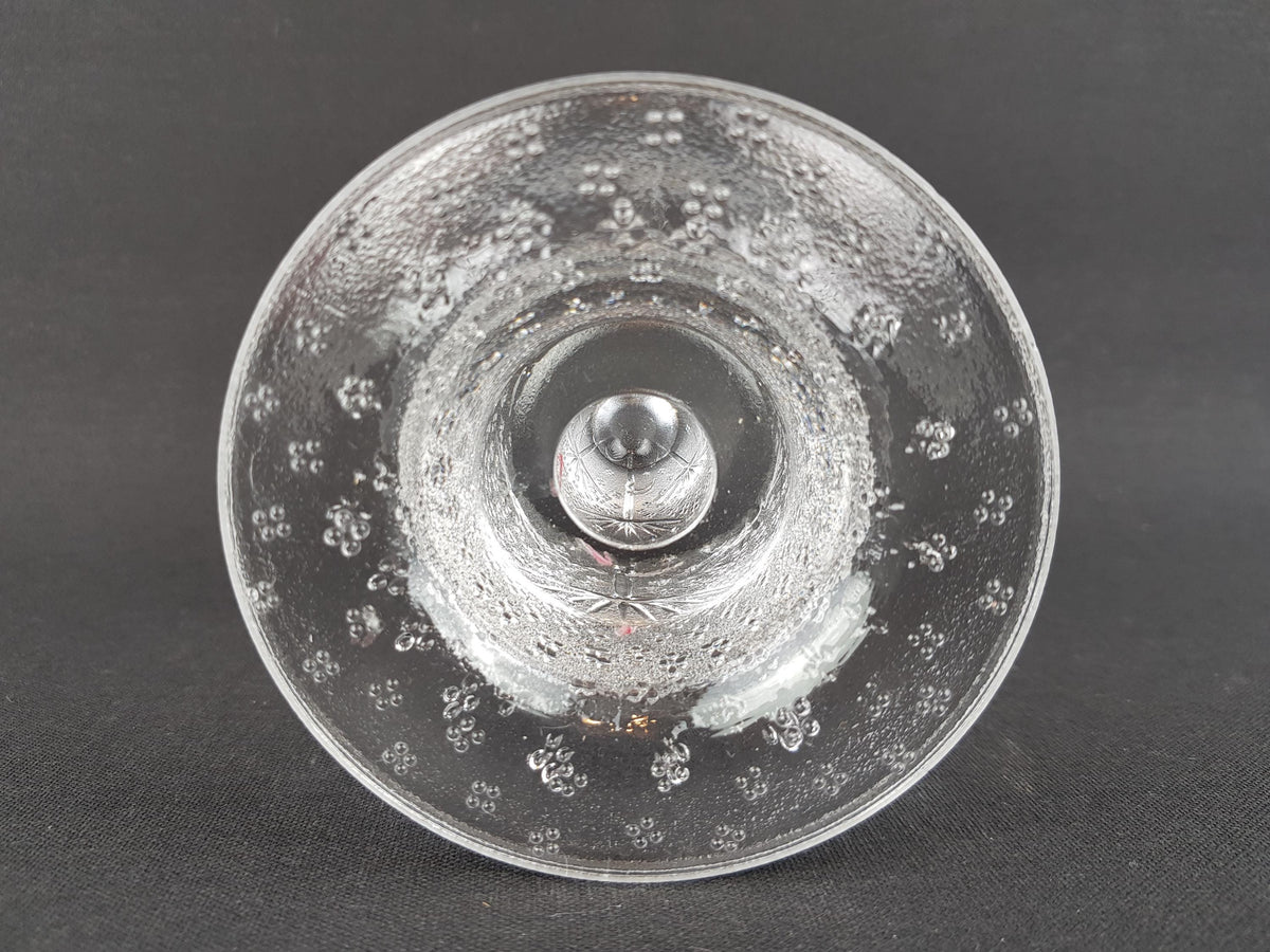 Vintage Rosenthal Studio Line Candle Holder | Dandelion Design by Nanny Still | Clear Pressed Glass | West Germany 1980s