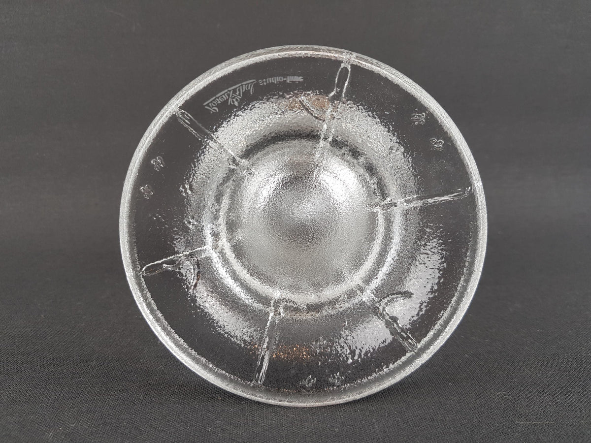 Vintage Rosenthal Studio Line Candle Holder | Dandelion Design by Nanny Still | Clear Pressed Glass | West Germany 1980s