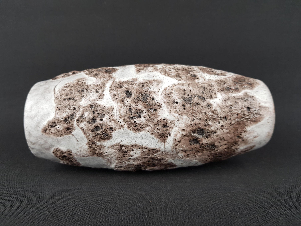 Vintage SCHEURICH KERAMIK White and Gray Fat Lava Vase 522 18 West German Pottery Fat Lava Era