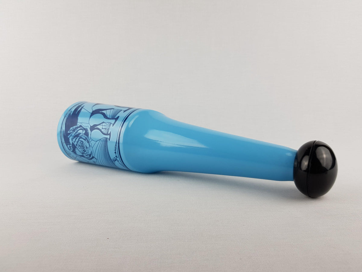 Vintage ROSSO ANTICO Light Blue Vase Surrealist Design Italian and Spanish Art 1970s by Salvador Dali