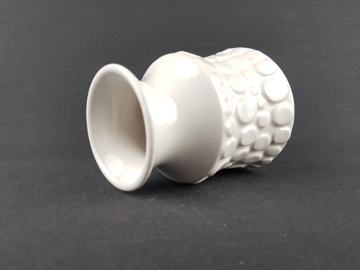 Vintage JASBA KERAMIK White Vase N603 11 12 West German Pottery 1970s