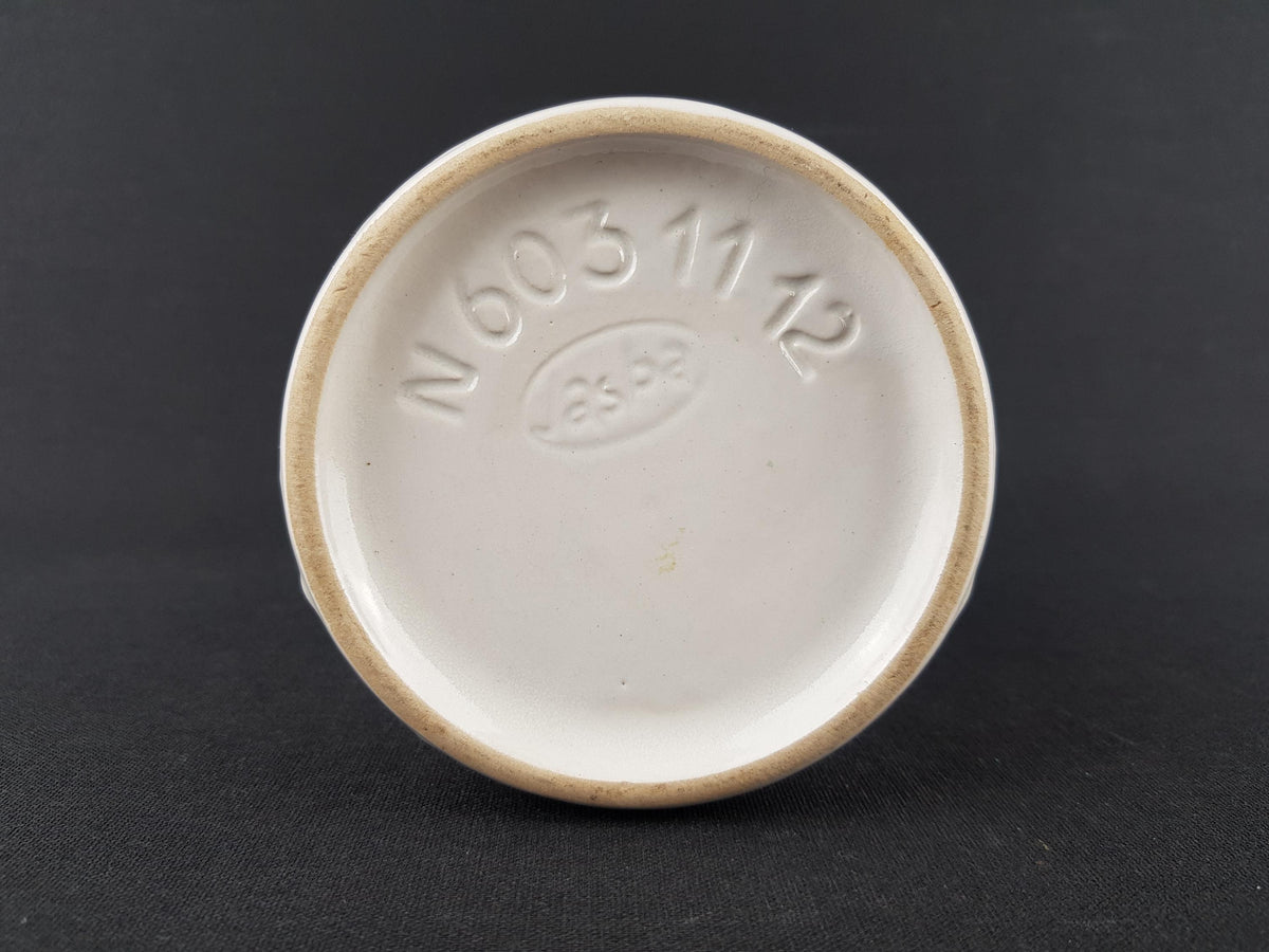 Vintage JASBA KERAMIK White Vase N603 11 12 West German Pottery 1970s