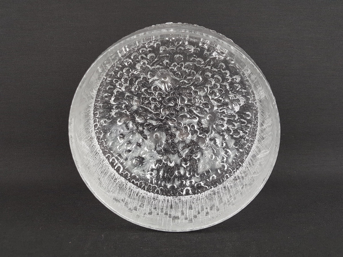 Vintage IITTALA Transparant Glass Bowl Ultima Thule By Tapio Wirkkala 1960s