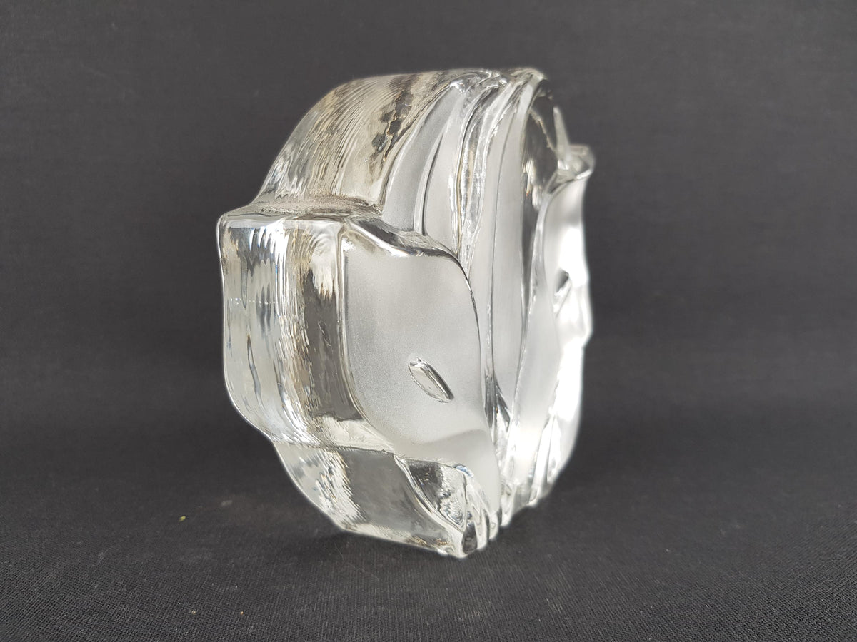 Vintage WALTHER GLAS Solifleur Transparent Glass Vase West Germany 1960s 1970s