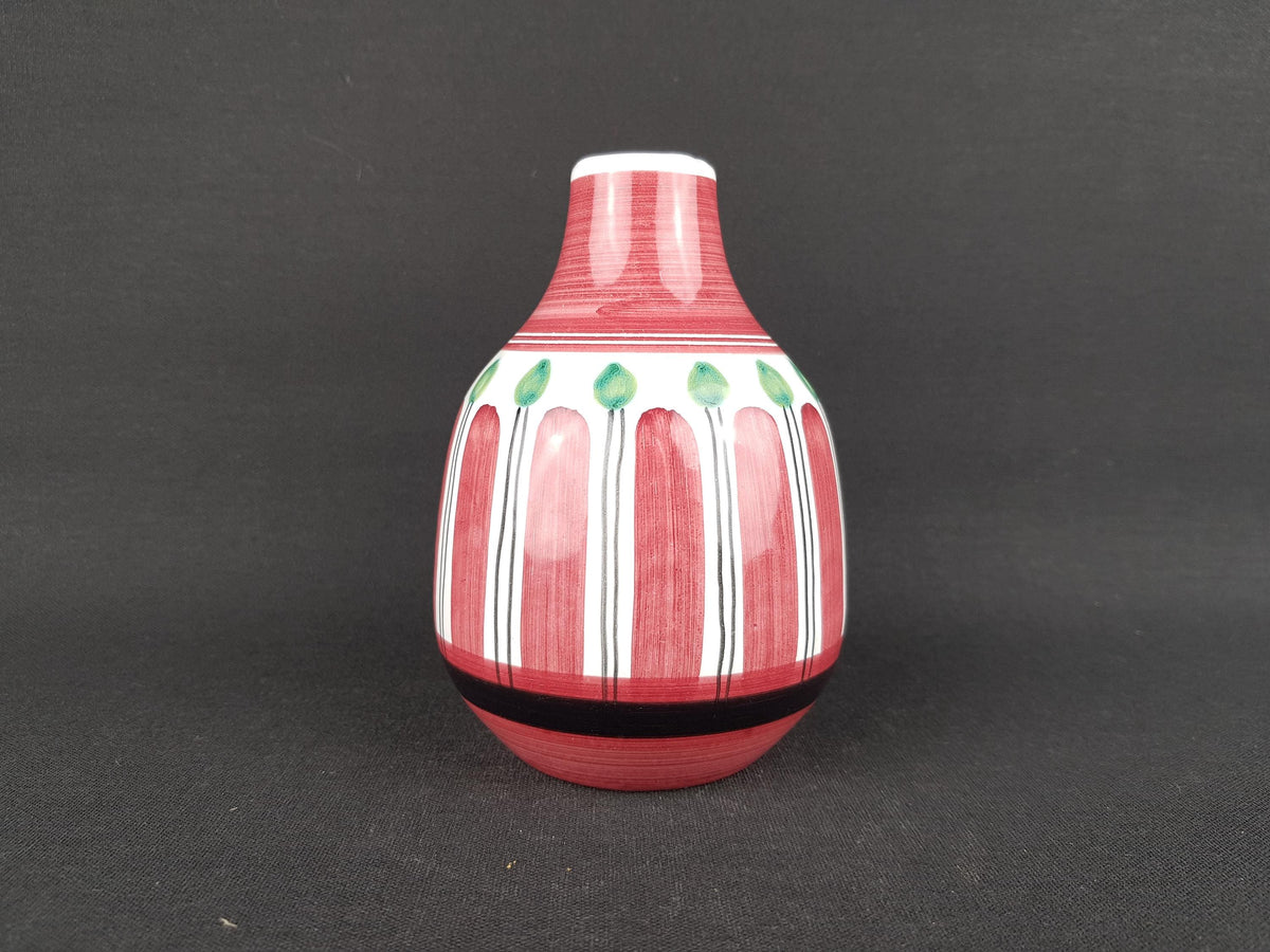 Vintage ELLE KERAMIKK White Handpainted Vase 930 Studio Art Pottery Norwegian Pottery 1960s