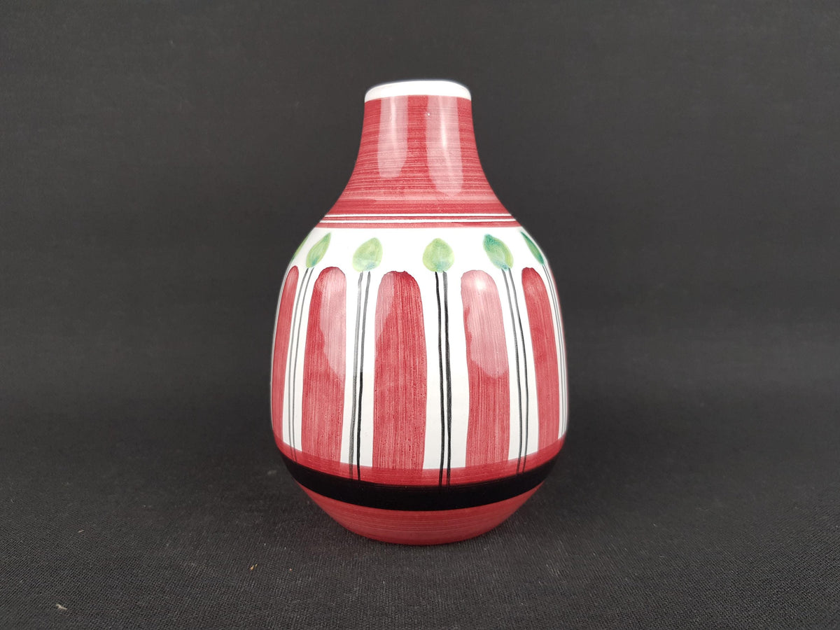 Vintage ELLE KERAMIKK White Handpainted Vase 930 Studio Art Pottery Norwegian Pottery 1960s