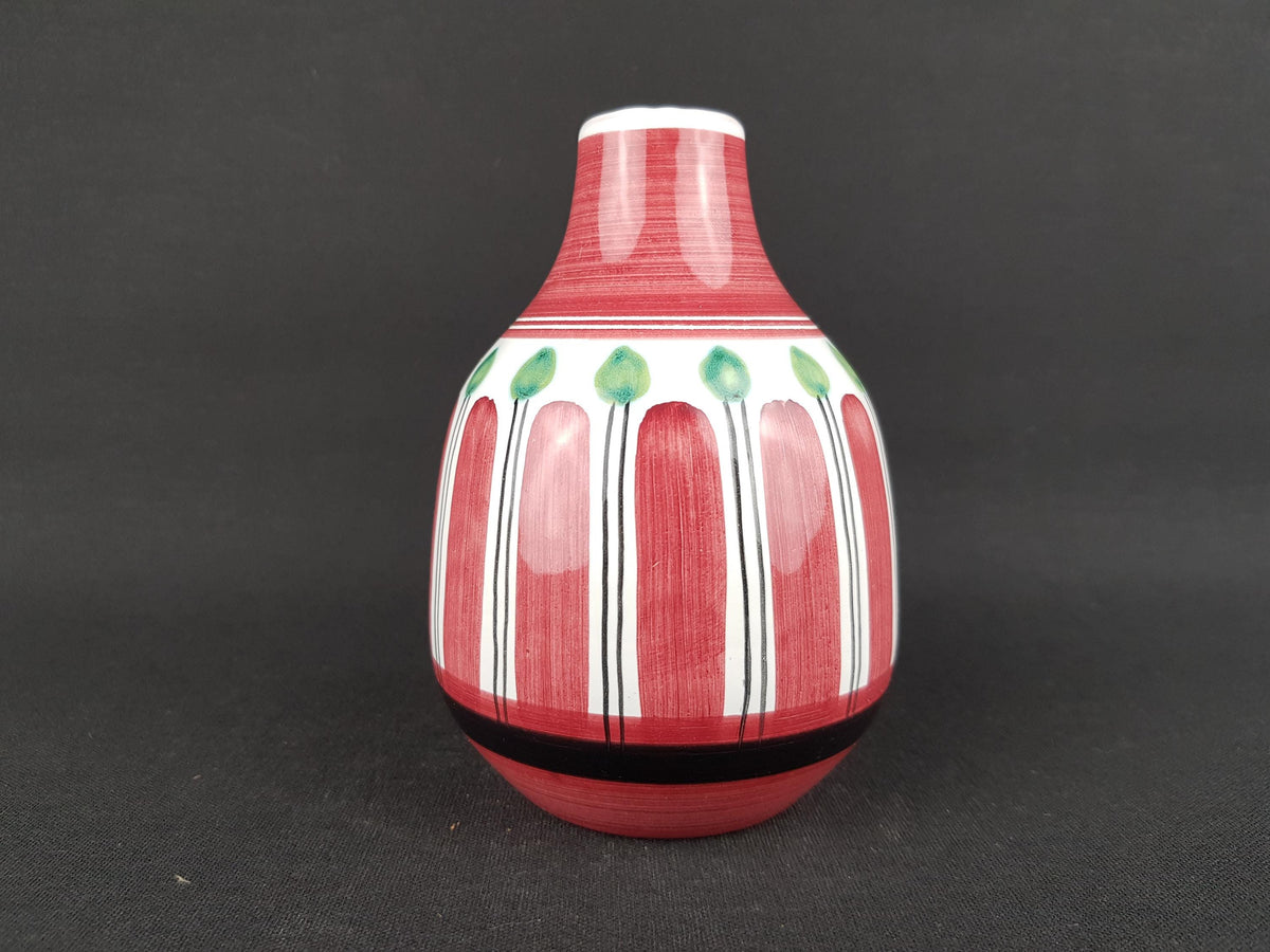 Vintage ELLE KERAMIKK White Handpainted Vase 930 Studio Art Pottery Norwegian Pottery 1960s