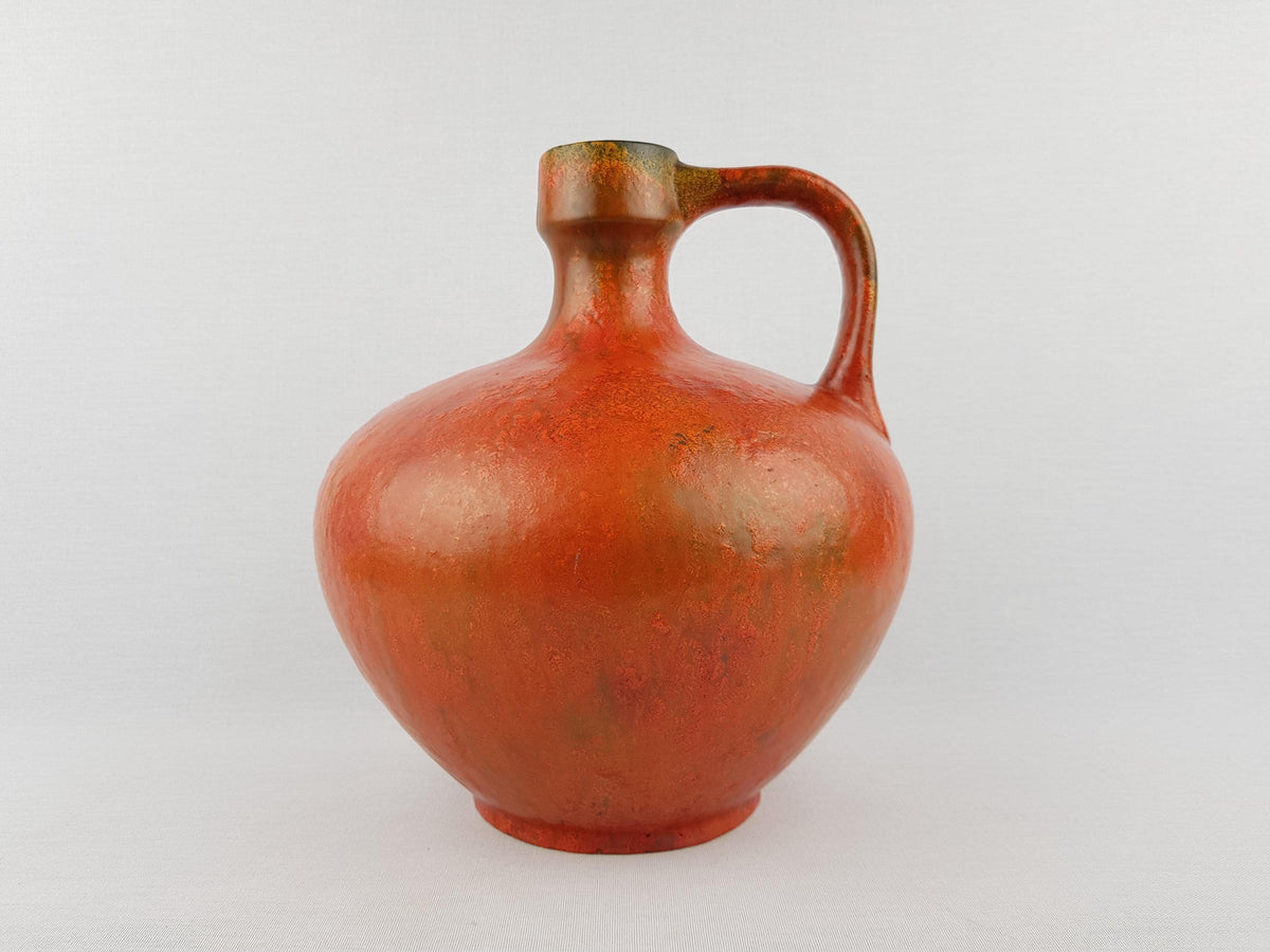 Vintage RUSCHA Keramik "Vulkano" Fat Lava Vase | Mid-Century West German Pottery | 1970s Brutalist Home Decor