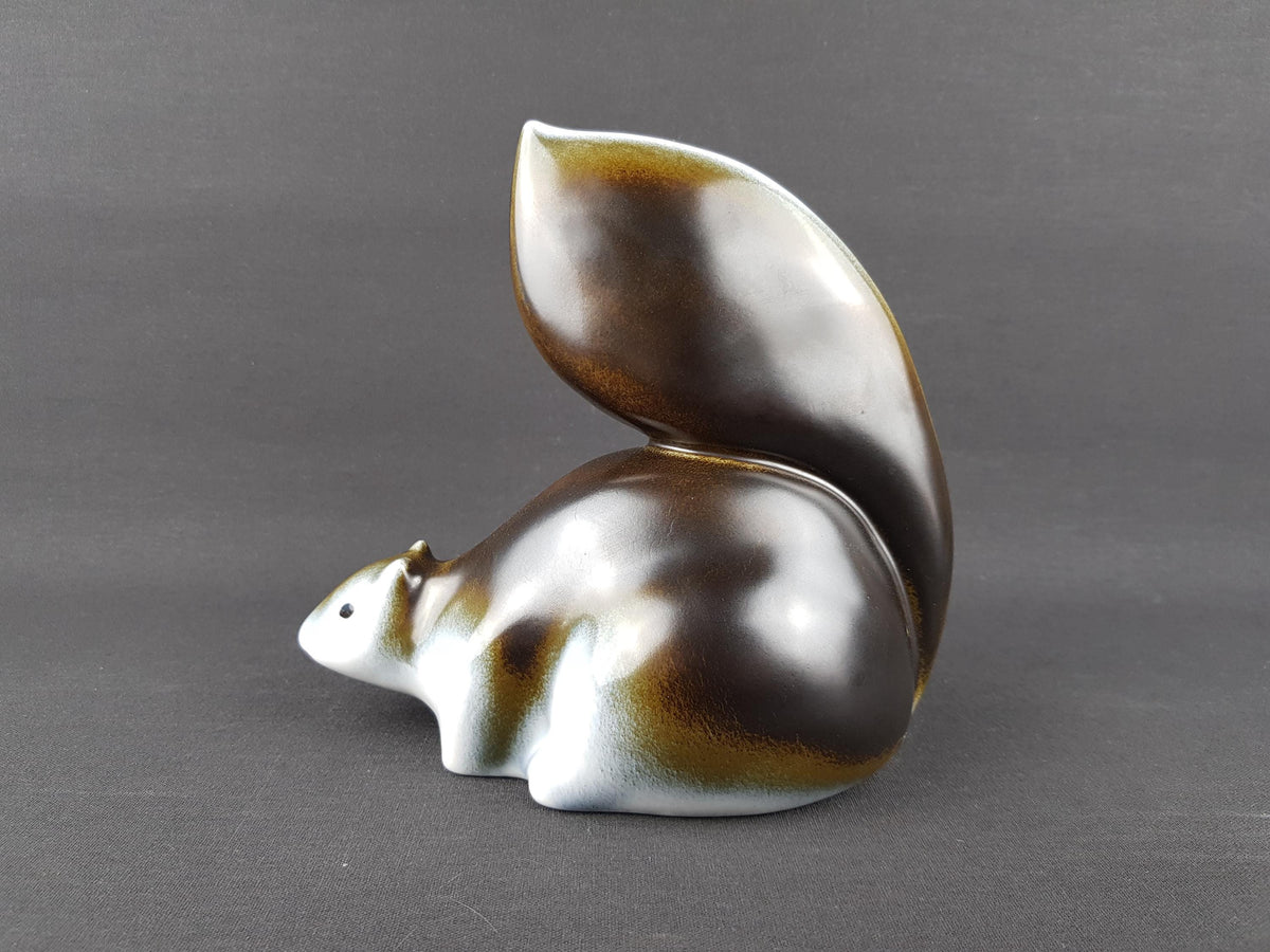 Vintage GOEBEL PORZELLAN Design Squirrel by Ljubisa Misic West German Pottery 1984