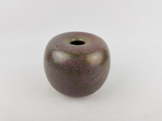 Vintage STUDIO ART POTTERY Brown Vase by Matthias Schwarze Switserland 1985