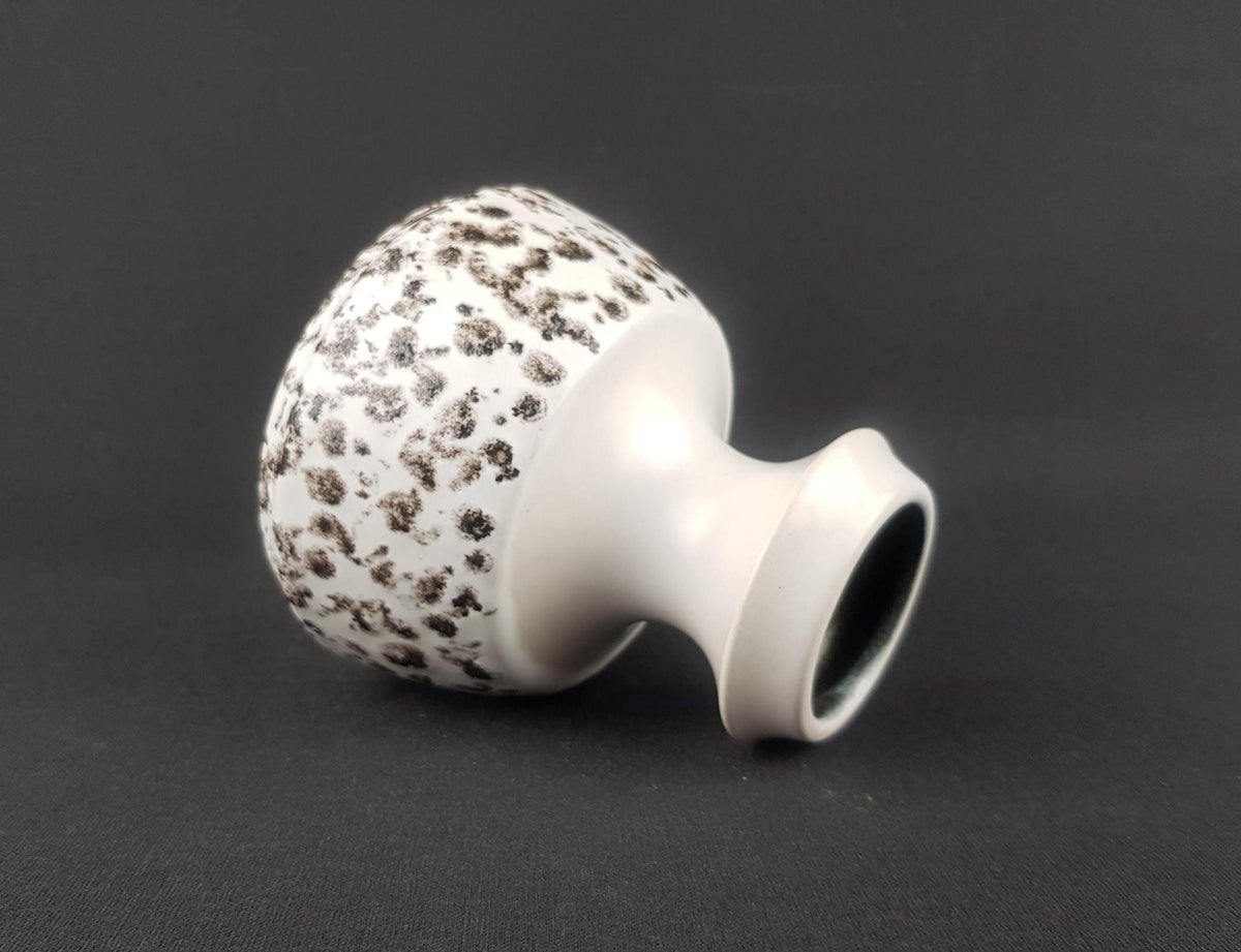Vintage STEULER KERAMIK White Fat lava Vase 319-10 West German Pottery 1960s