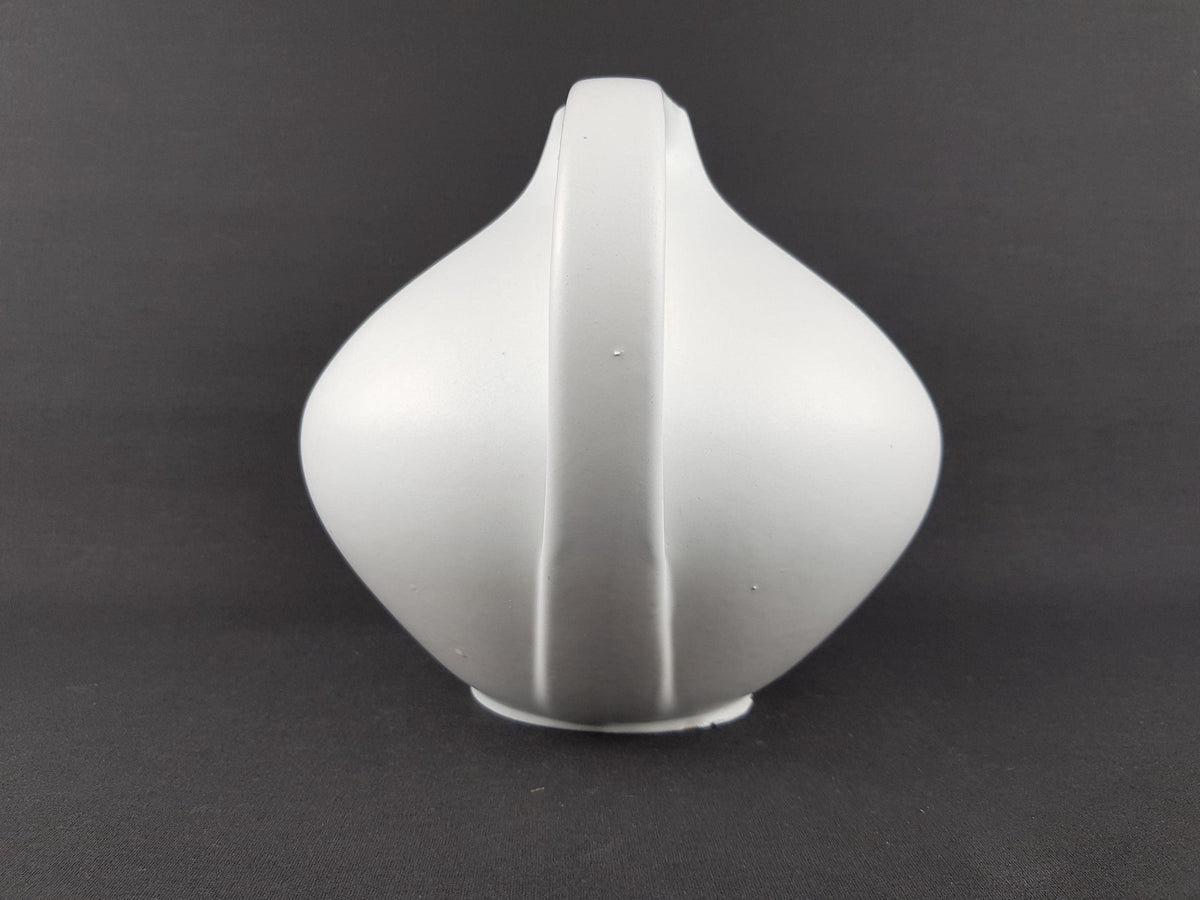 Vintage RUSCHA KERAMIK White Ceramic Vase 315 West German Pottery 1970s