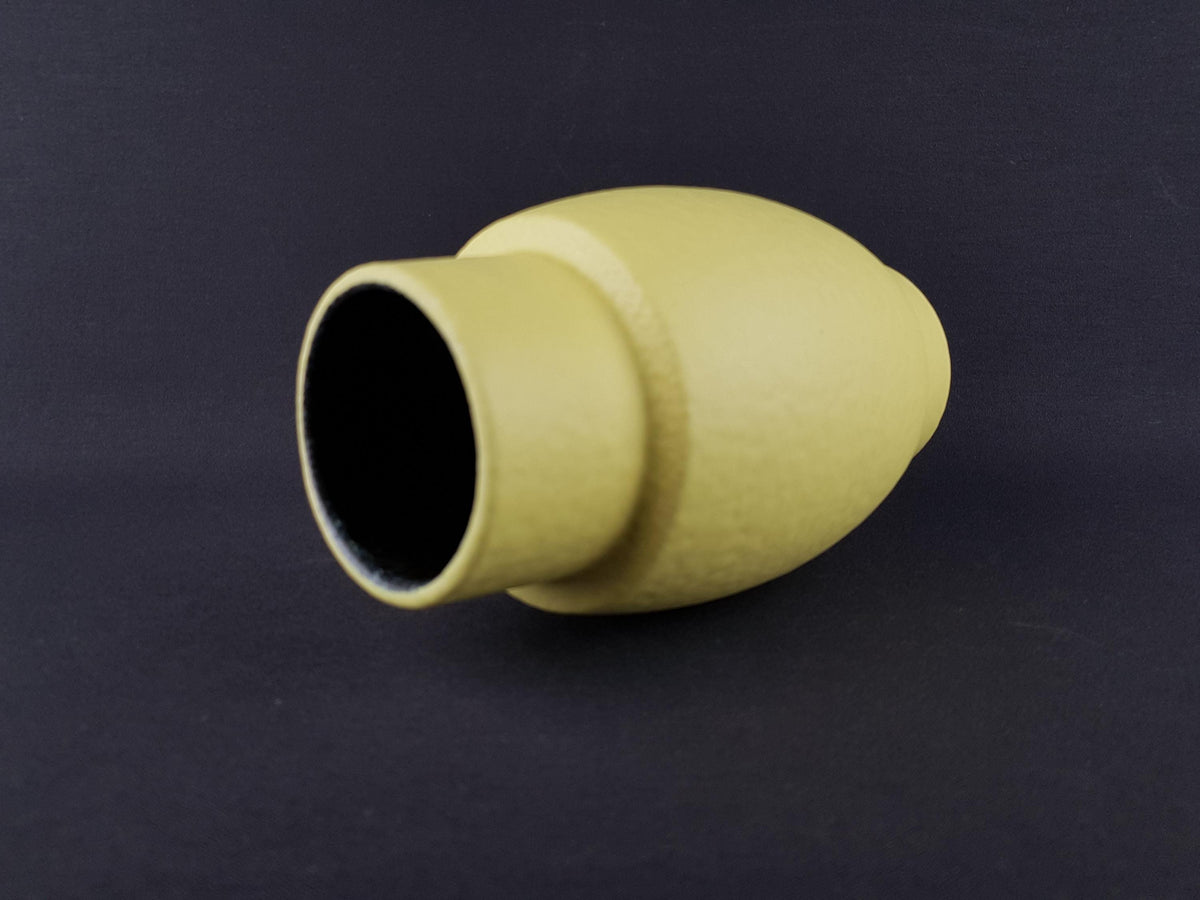 Vintage ES-KERAMIK (Emons und Sohne) Ýellow Vase 631-21 West German Pottery 1970s
