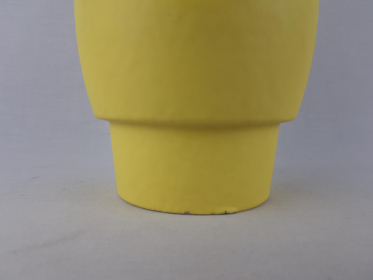 Vintage ES-KERAMIK (Emons und Sohne) Ýellow Vase 631-21 West German Pottery 1970s