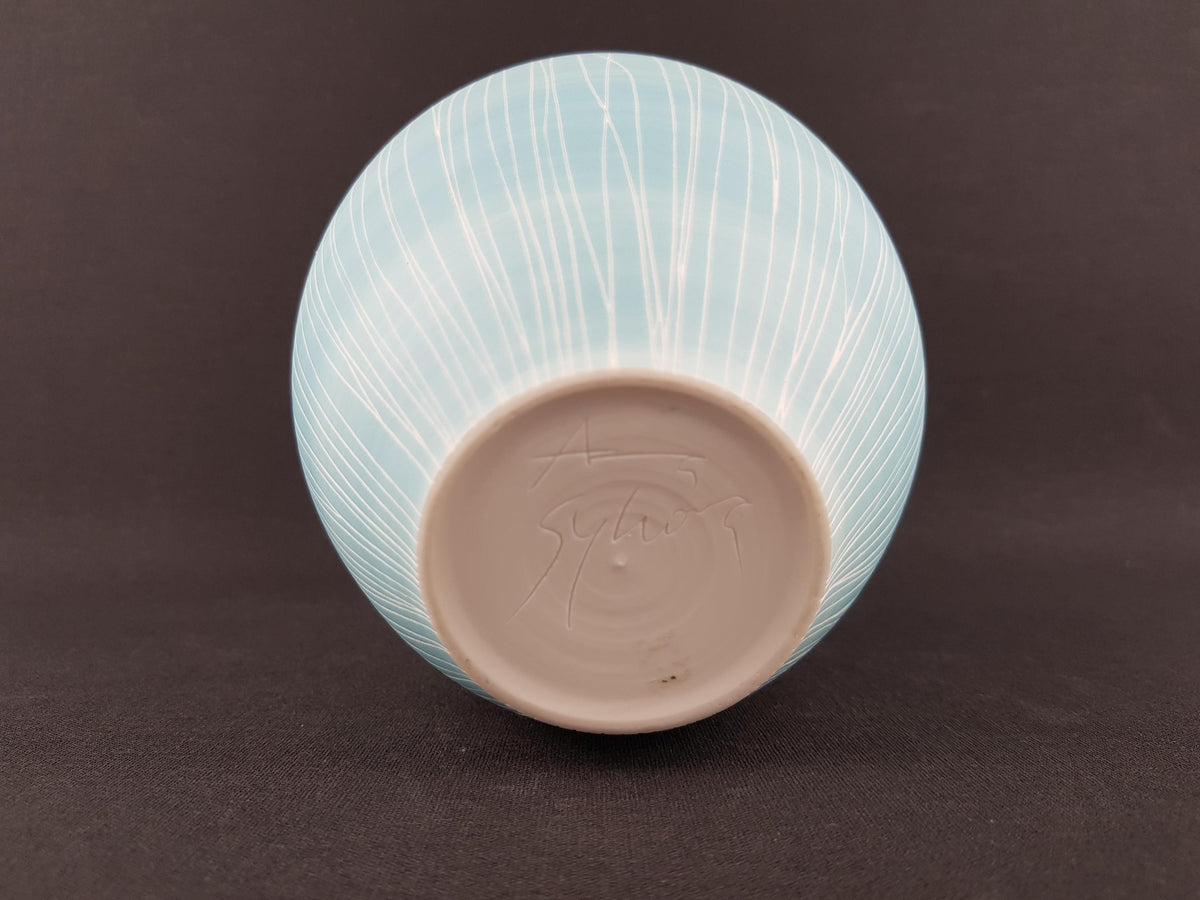 Contemporary ANNA SYKORA Studio Art Pottery Vase - Terra Sigillata Porcelain (Berlin, Germany)
