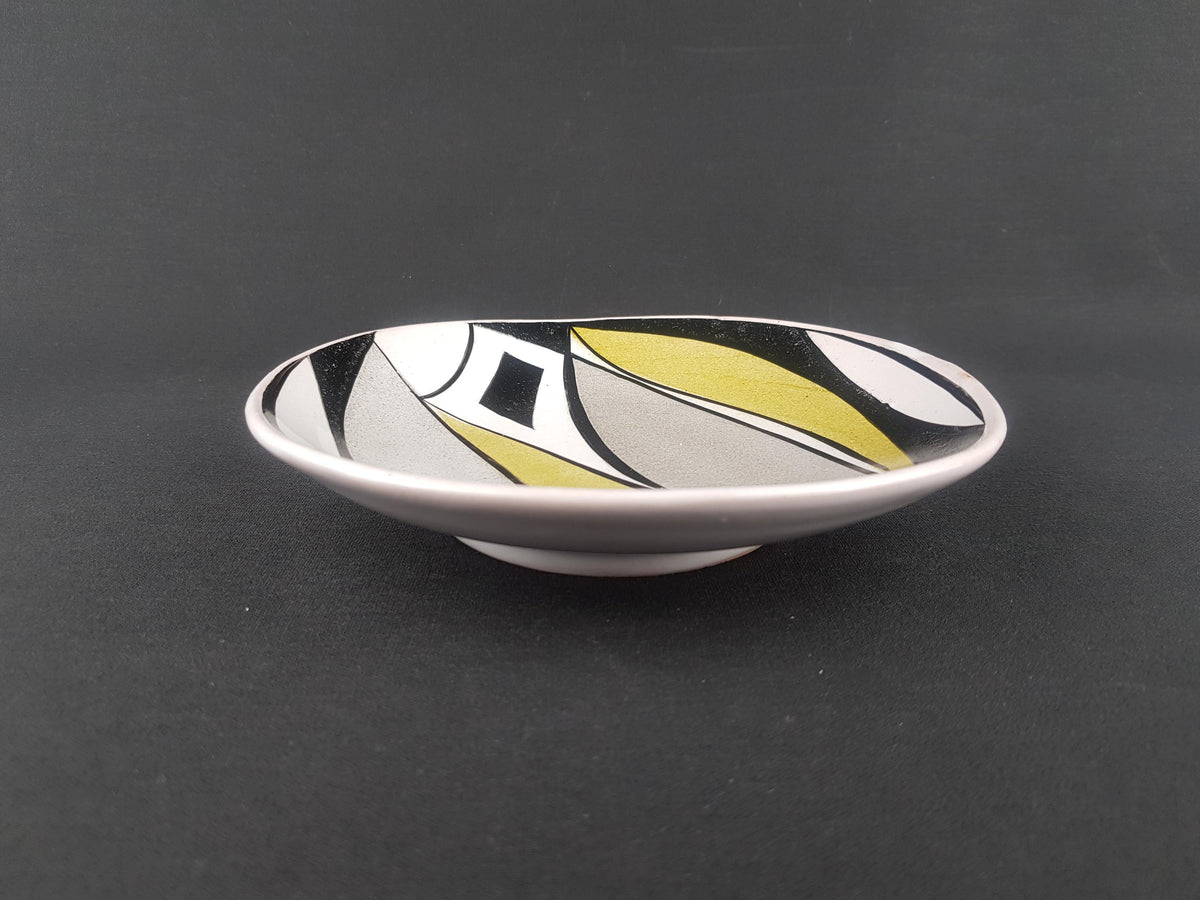 Vintage KROSSELBACH Bowl 131/3 by Clare Zange | West German Pottery 1950s | Mid-Century Modern Abstract Design