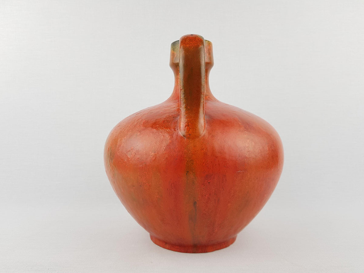 Vintage RUSCHA Keramik "Vulkano" Fat Lava Vase | Mid-Century West German Pottery | 1970s Brutalist Home Decor