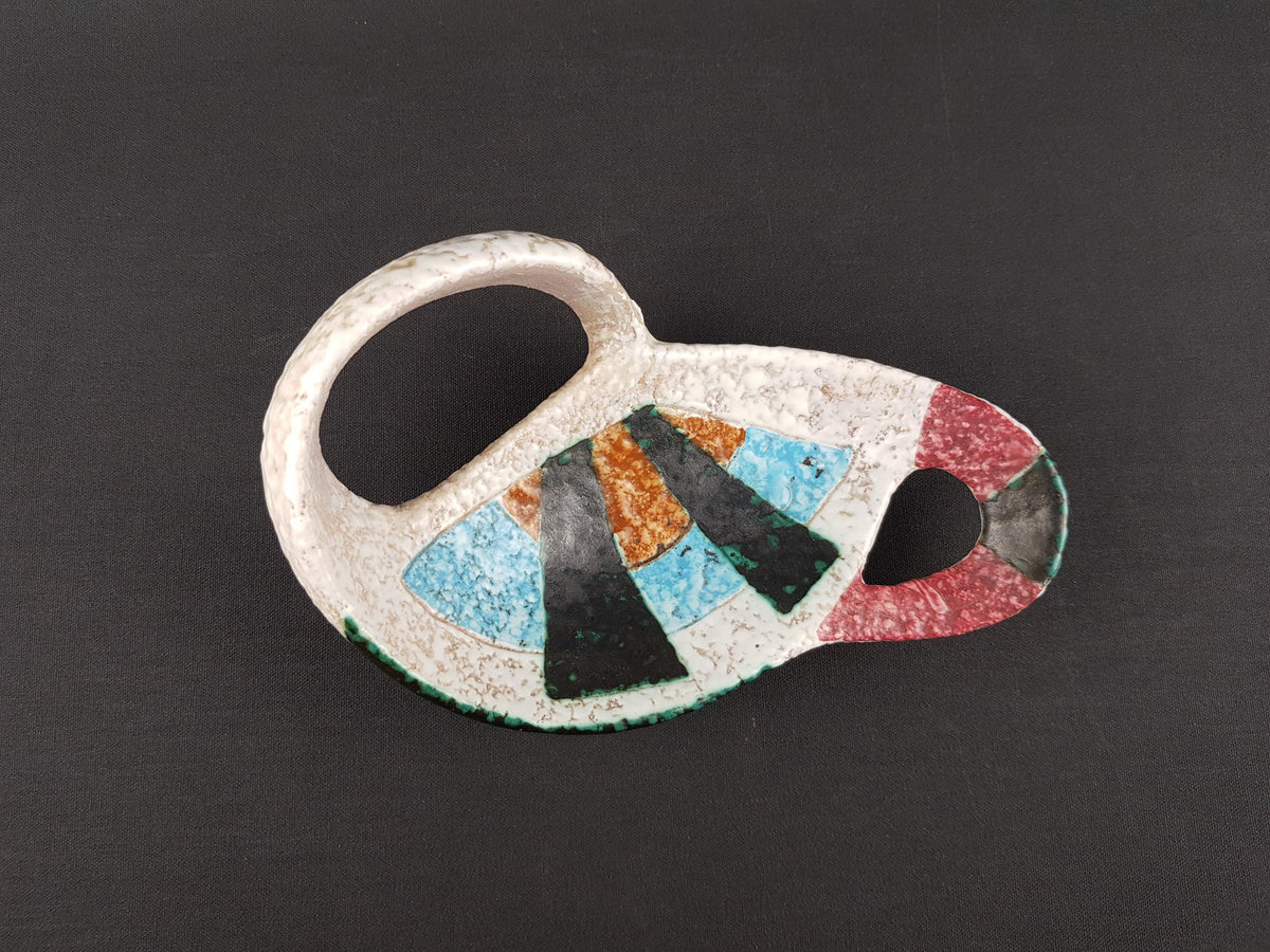 Mid-Century Ceramic Vide Poche by JAQUE SAGAN, Vallauris, ca. 1960