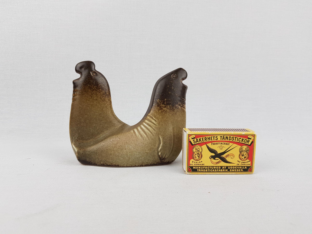 Vintage SEA LION Sjölejon by Lisa Larson from the Noaks Ark Serie of Gustavsberg Studio Pottery Sweden 1979-1983