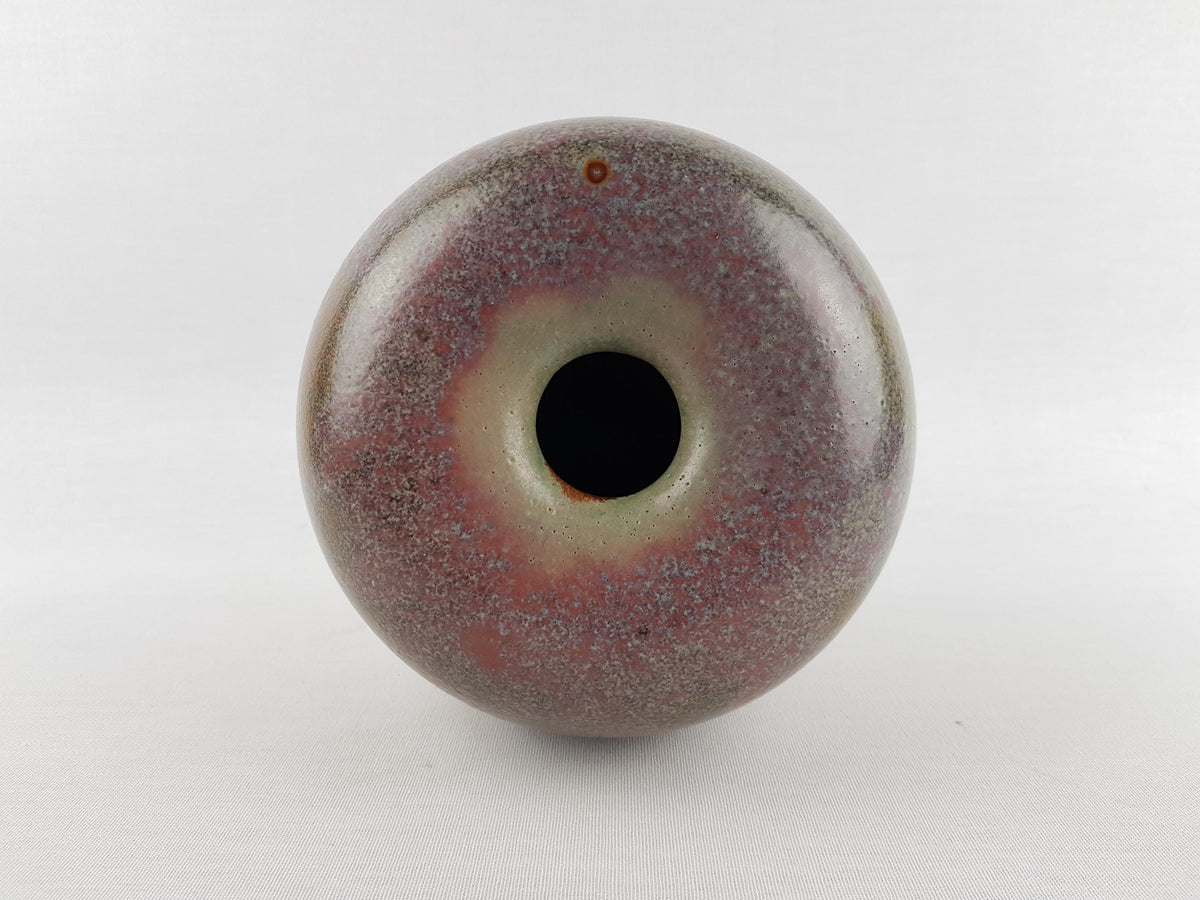 Vintage STUDIO ART POTTERY Brown Vase by Matthias Schwarze Switserland 1985