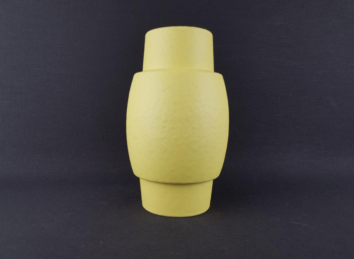 Vintage ES-KERAMIK (Emons und Sohne) Ýellow Vase 631-21 West German Pottery 1970s