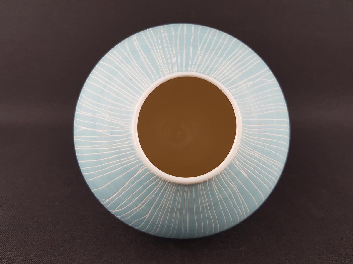 Contemporary ANNA SYKORA Studio Art Pottery Vase - Terra Sigillata Porcelain (Berlin, Germany)