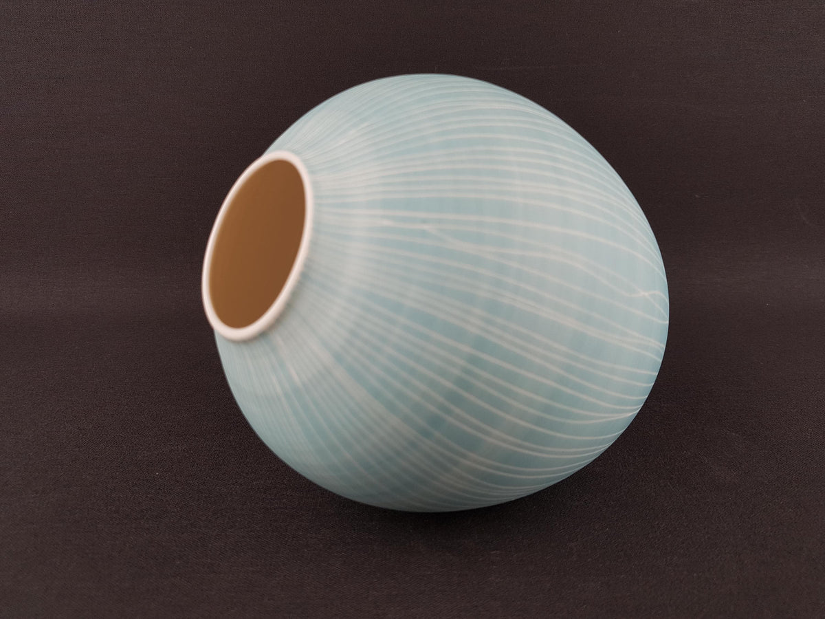 Contemporary ANNA SYKORA Studio Art Pottery Vase - Terra Sigillata Porcelain (Berlin, Germany)