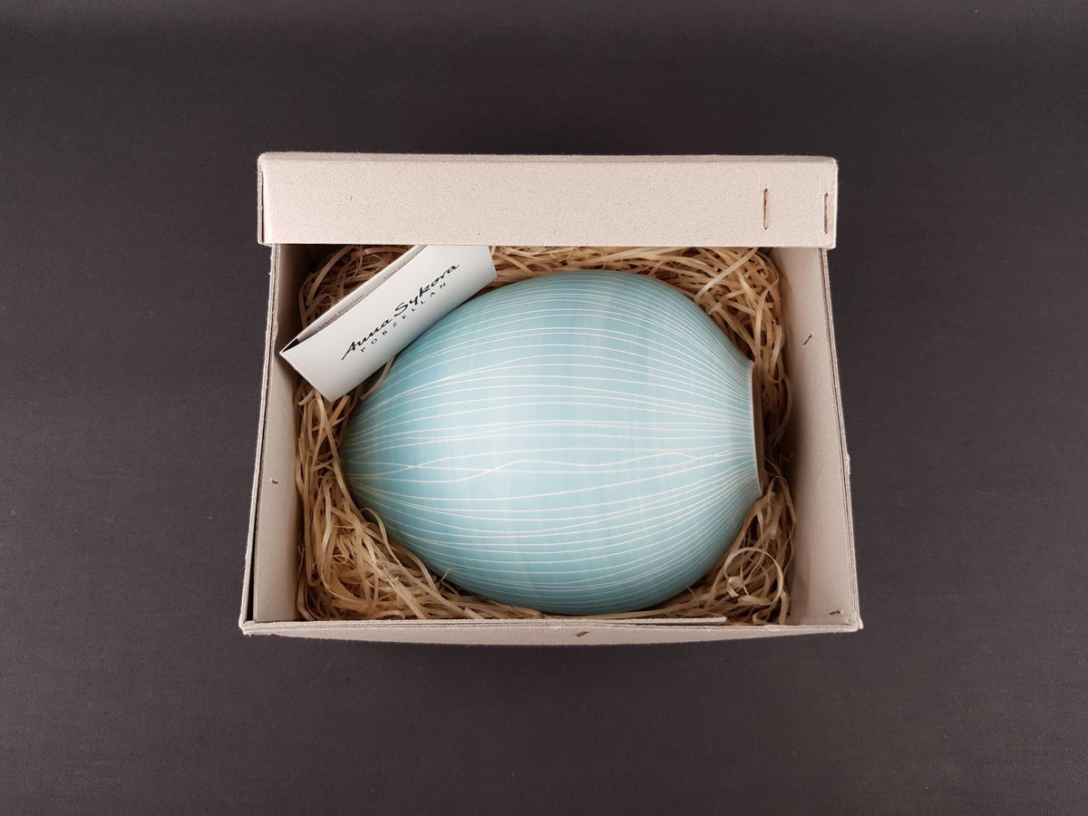 Contemporary ANNA SYKORA Studio Art Pottery Vase - Terra Sigillata Porcelain (Berlin, Germany)