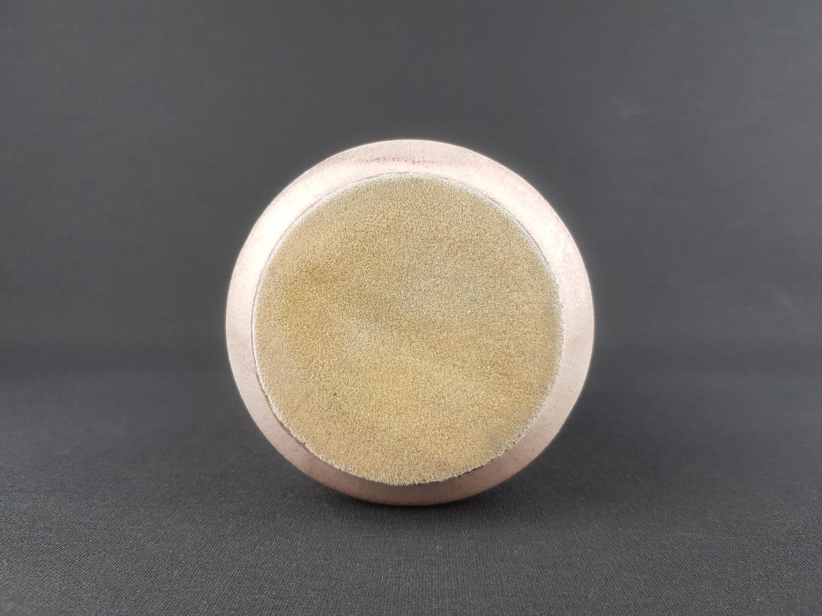 Vintage OTTO KERAMIK Soft Pink Vase With Brown Accents West German Pottery 1970s Fat Lava Era
